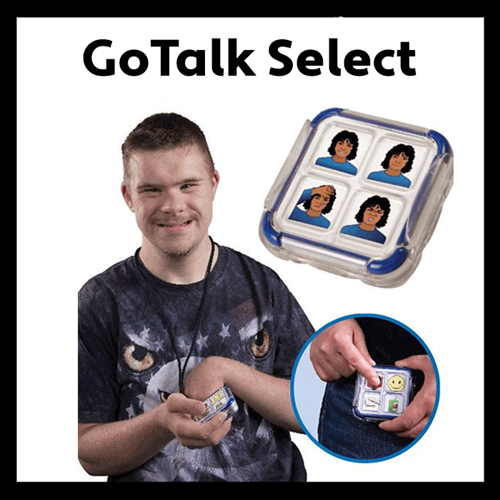 Person using Go Talk Select