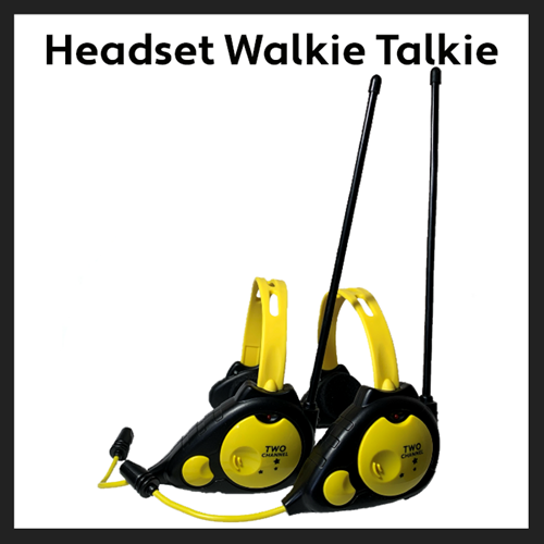 Headset walkie talkie